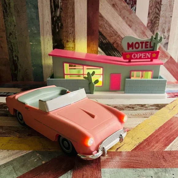 Target Bullseye 2024  Pink Cadillac and Desert Hotel Light Up Decor NWOT Pink - Picture 6 of 8